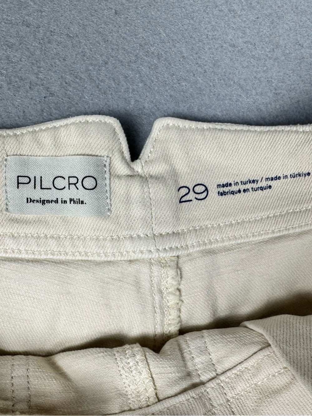 Pilcro Anthropologie The Kit High-Rise Utility Shorts In Creme Size 29 - Picture 3 of 6